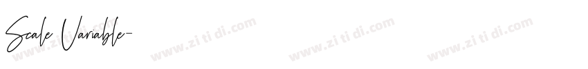 Scale Variable字体转换